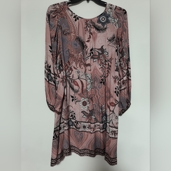 Avenue Pink Paisley Floral Midi Dress - Picture 3 of 8